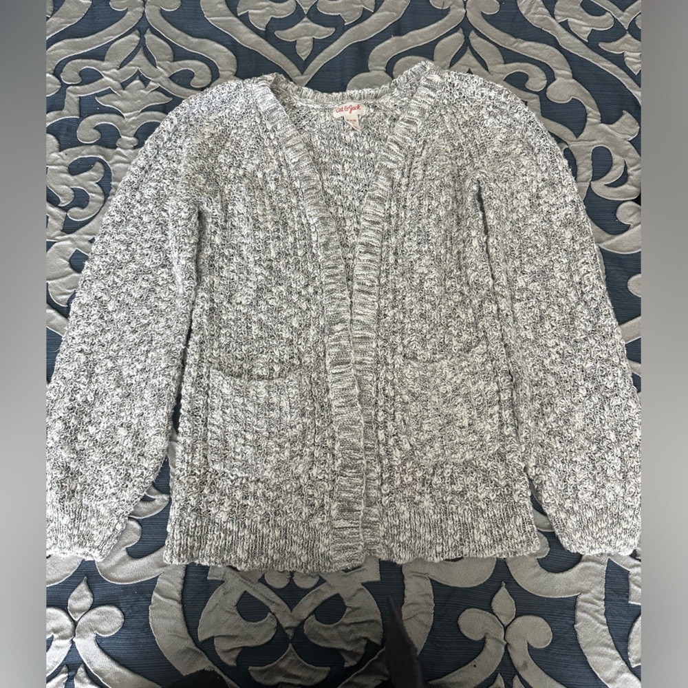 Grey cat and jack cardigan